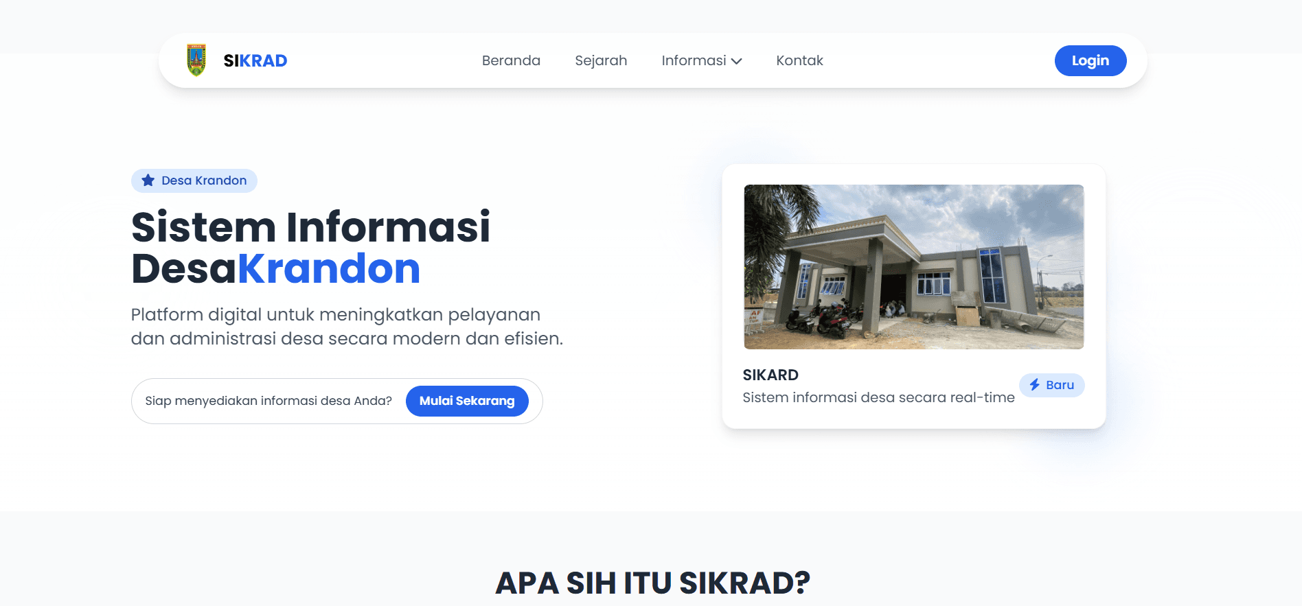 Website Profil Desa Krandon